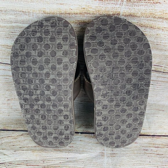 Sanuk Brown Casual Thong Flip Flop Sandals Little Kids 8-9 - Picture 8 of 8